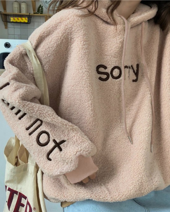 Thick hooded plus velvet letters hoodie for women – PRYCUS MITCHELL INC Thick hooded plus velvet letters hoodie for women – PRYCUS MITCHELL INC