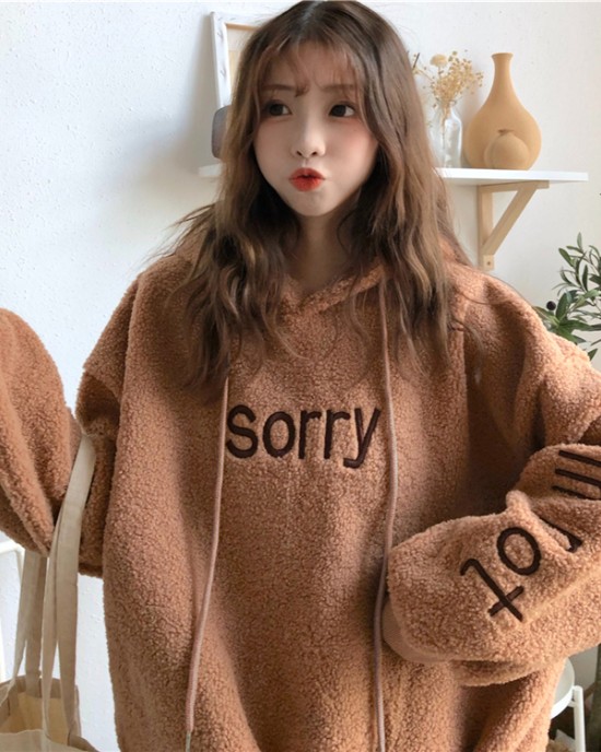Thick hooded plus velvet letters hoodie for women – PRYCUS MITCHELL INC Thick hooded plus velvet letters hoodie for women – PRYCUS MITCHELL INC