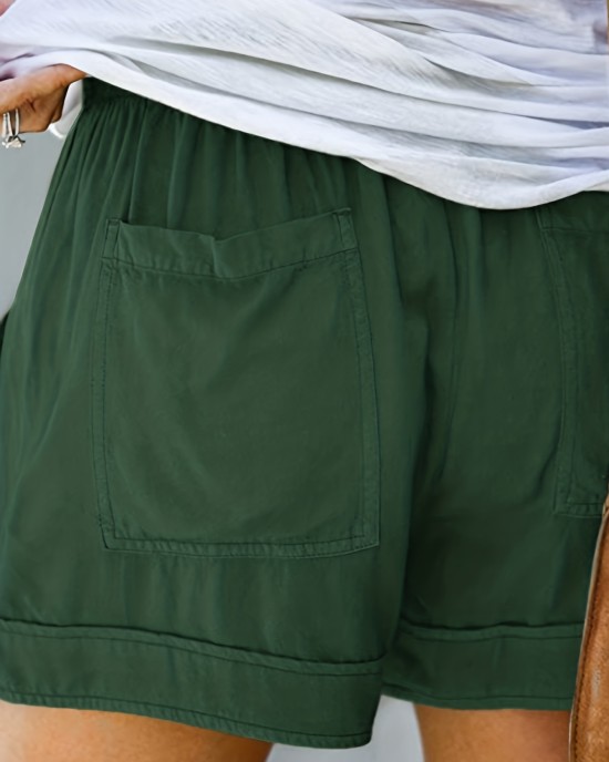 Summer Drawstring Shorts, Solid Casual Shorts, Women’s Clothing – PRYCUS MITCHELL INC Summer Drawstring Shorts, Solid Casual Shorts, Women’s Clothing – PRYCUS MITCHELL INC