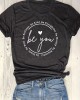 Be You Letter Print T-shirt, Casual Crew Neck Short Sleeve T-shirt, Women’s Clothing – PRYCUS MITCHELL INC Be You Letter Print T-shirt, Casual Crew Neck Short Sleeve T-shirt, Women’s Clothing – PRYCUS MITCHELL INC