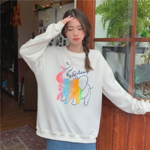 Casual printing loose hoodie cartoon lazy tops – PRYCUS MITCHELL INC