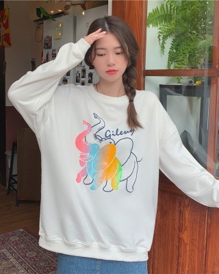 Casual printing loose hoodie cartoon lazy tops – PRYCUS MITCHELL INC