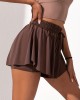 Women’s Activewear: Solid 2-in-1 Ice Silk Sports Shorts with High Stretch Side Pocket & Drawstring – Perfect for Yoga & Golf! – PRYCUS MITCHELL INC Women’s Activewear: Solid 2-in-1 Ice Silk Sports Shorts with High Stretch Side Pocket & Drawstring – Perfect for Yoga & Golf! – PRYCUS MITCHELL INC