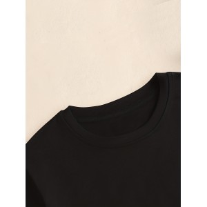Graphic & Letter Print Crew Neck T-shirt, Casual Short Sleeve T-shirt, Women’s Clothing – PRYCUS MITCHELL INC