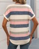 Striped Print V Neck Pocket T-Shirt, Casual Short Sleeve T-Shirt For Spring & Summer, Women’s Clothing – PRYCUS MITCHELL INC Striped Print V Neck Pocket T-Shirt, Casual Short Sleeve T-Shirt For Spring & Summer, Women’s Clothing – PRYCUS MITCHELL INC