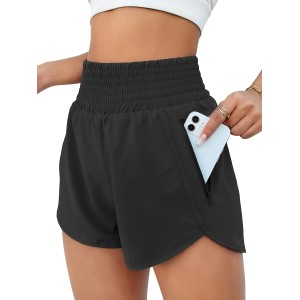Women’s sports shorts, high waisted running shorts, pocket sports shorts, gym elastic exercise shorts – PRYCUS MITCHELL INC