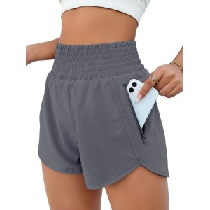 Women’s sports shorts, high waisted running shorts, pocket sports shorts, gym elastic exercise shorts – PRYCUS MITCHELL INC