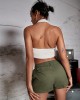 Spring & Summer Essential Women’s Shorts – Chic Button-Front with Flap Pockets, Relaxed Fit Elastic Waistband, Versatile Solid Cargo Style for Casual Wear – PRYCUS MITCHELL INC Spring & Summer Essential Women’s Shorts – Chic Button-Front with Flap Pockets, Relaxed Fit Elastic Waistband, Versatile Solid Cargo Style for Casual Wear – PRYCUS MITCHELL INC