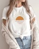 Versatile Geo-Pattern Crew Neck Tee – Stretchable Knit, Casual & Durable Top, Women’s All-Season Essential – PRYCUS MITCHELL INC Versatile Geo-Pattern Crew Neck Tee – Stretchable Knit, Casual & Durable Top, Women’s All-Season Essential – PRYCUS MITCHELL INC