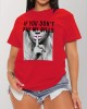 Summer-Ready Casual Women’s Tee: Breathable Polyester, Unique Portrait Print, Machine-Washable – PRYCUS MITCHELL INC Summer-Ready Casual Women’s Tee: Breathable Polyester, Unique Portrait Print, Machine-Washable – PRYCUS MITCHELL INC