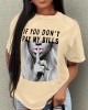 Summer-Ready Casual Women’s Tee: Breathable Polyester, Unique Portrait Print, Machine-Washable – PRYCUS MITCHELL INC Summer-Ready Casual Women’s Tee: Breathable Polyester, Unique Portrait Print, Machine-Washable – PRYCUS MITCHELL INC
