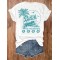 Beach Surf Print Crew Neck T-shirt, Short Sleeve Casual Top For Summer & Spring, Women’s Clothing – PRYCUS MITCHELL INC