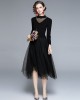 Splice rhinestone sweater long dress for women – PRYCUS MITCHELL INC Splice rhinestone sweater long dress for women – PRYCUS MITCHELL INC