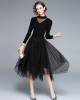 Splice rhinestone sweater long dress for women – PRYCUS MITCHELL INC Splice rhinestone sweater long dress for women – PRYCUS MITCHELL INC