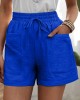 Plus Size Casual Shorts, Women’s Plus Solid High Rise Elastic Drawstring Loose Shorts – PRYCUS MITCHELL INC Plus Size Casual Shorts, Women’s Plus Solid High Rise Elastic Drawstring Loose Shorts – PRYCUS MITCHELL INC
